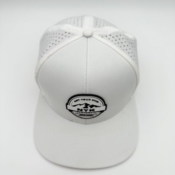 NYK Not Your Kind White Black Mesh Snapback Hat Adventure Logo - Picture 6 of 11